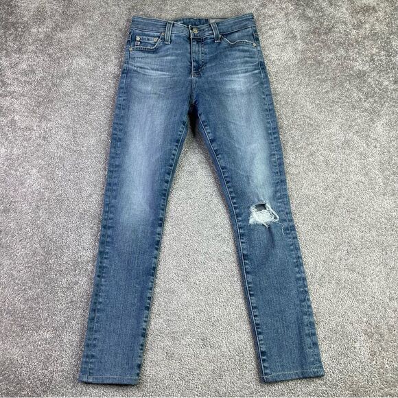 Ag Adriano Goldschmied Farrah Jeans Women’s 25 Blue Skinny Ankle High Rise